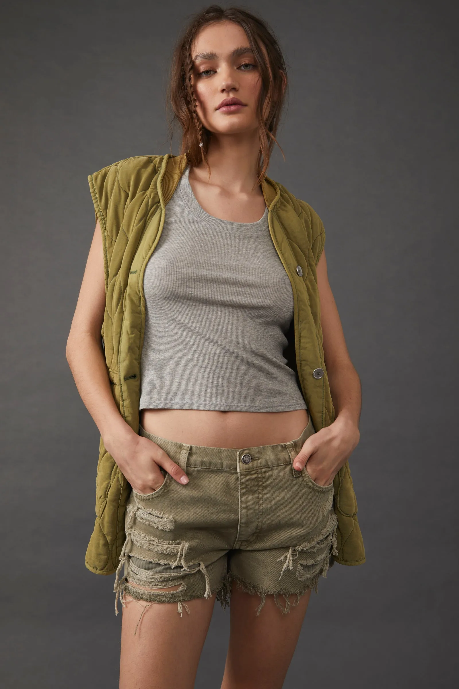 Free People Maggie Mid Rise Short