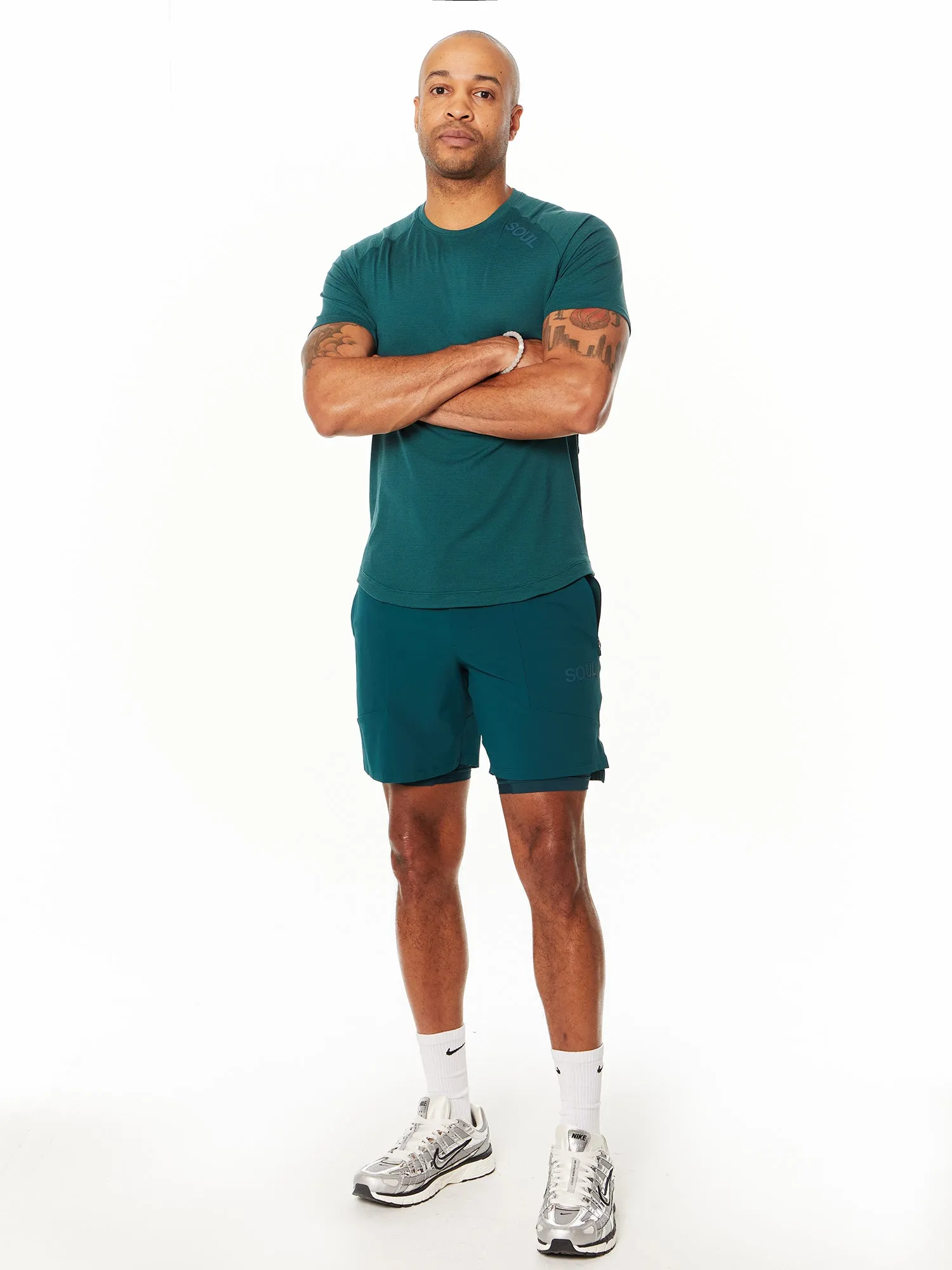 Lululemon | 7 License to Train Lined Short | Storm Teal