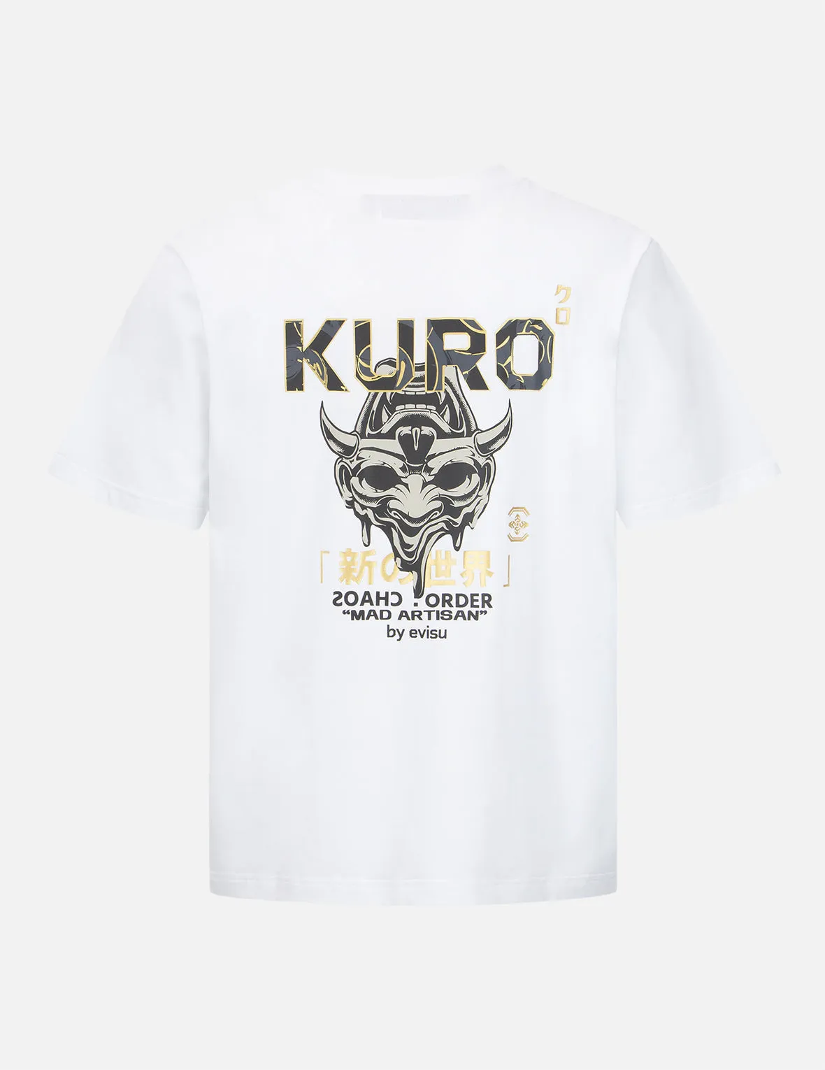 Melting Hannya Skull Print T-shirt